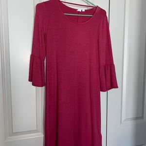 Gap flutter sleeve midi swing dress size XS
